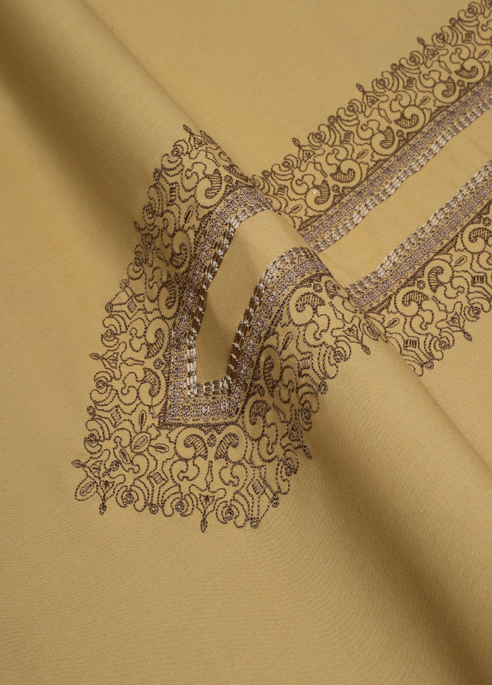 Monochrome by Fabrich Mens Unstitched Embroidered Cotton Kameez Shalwar GTS-FE-031 - Festive Collection