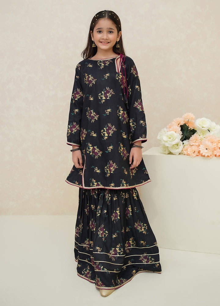 Modest Girls Pret Printed Rawsilk 3 Piece Suit Siyara - Wedding Collection