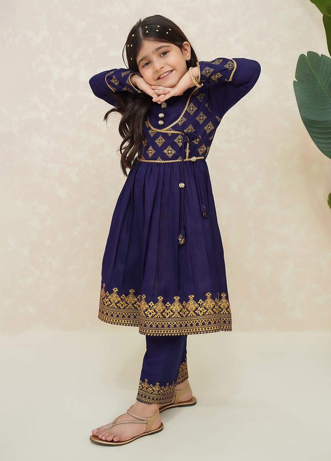 Modest Girls Pret Printed Rawsilk 3 Piece Suit Zehra - Wedding Collection
