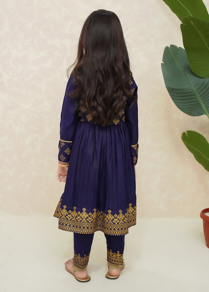 Modest Girls Pret Printed Rawsilk 3 Piece Suit Zehra - Wedding Collection