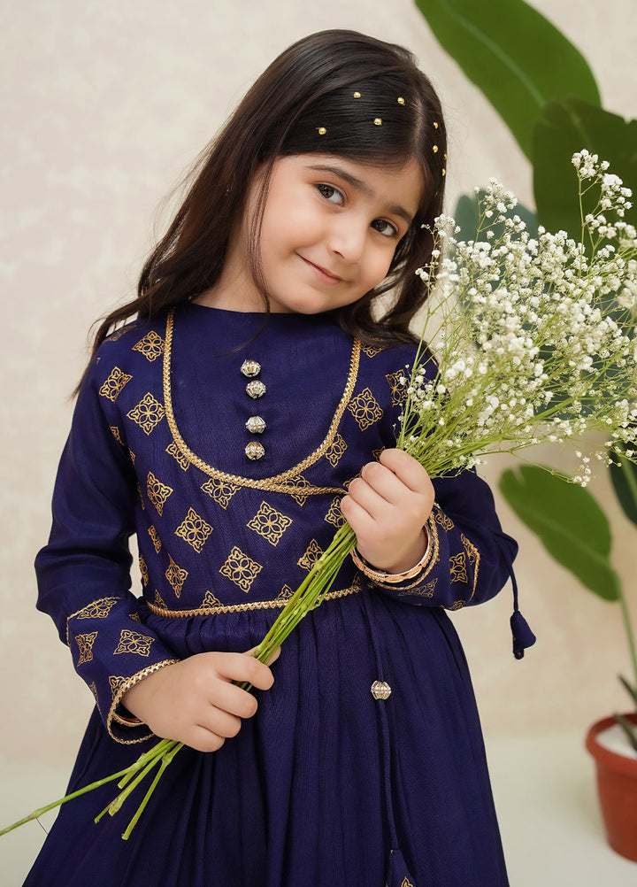 Modest Girls Pret Printed Rawsilk 3 Piece Suit Zehra - Wedding Collection