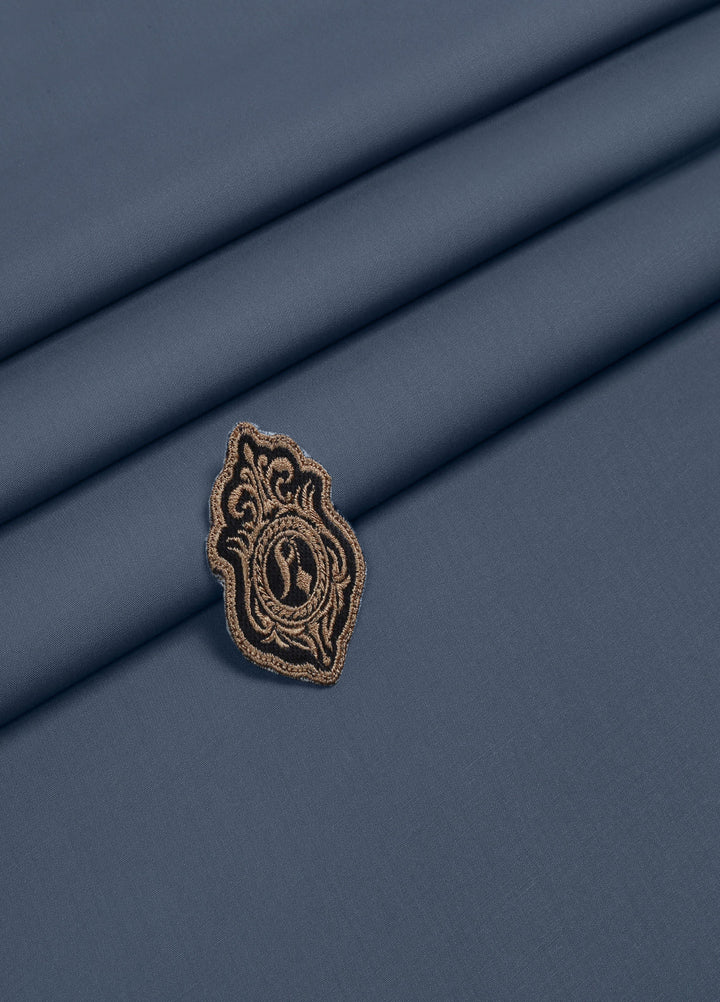 Atlantis by Fabrich Mens Unstitched Kurta Shalwar Wash N Wear Gunmetal - Summer Collection