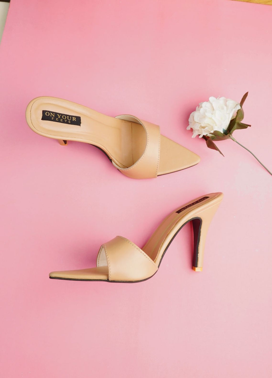On Your Feets Women Soft Serenity Heels Beige - Footwear Collection