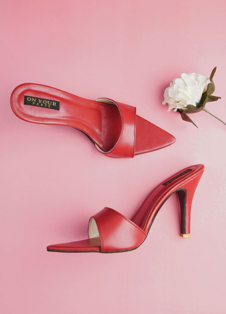 On Your Feets Women Soft Serenity Heels Red - Footwear Collection