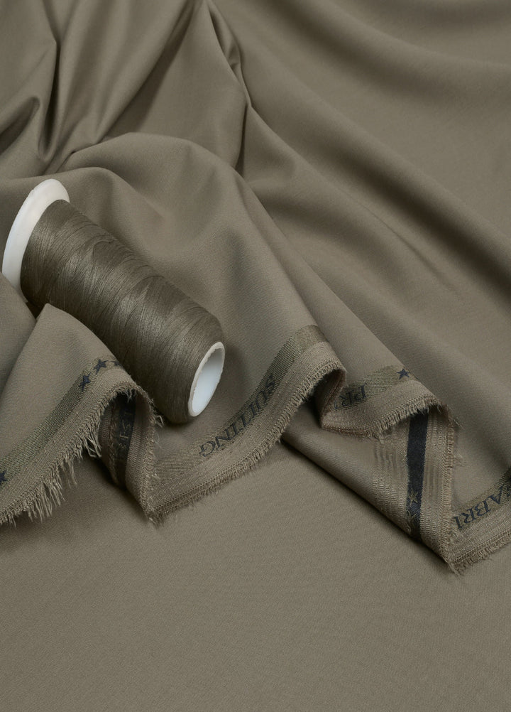 Prime Suiting by Fabrich Mens Unstitched Wash N Wear Moss - Summer Collection