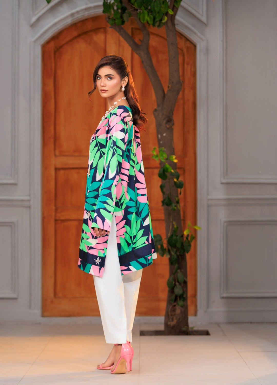 Afreen Sublimation by Huma Gul Pret Silk Hand work 2 Piece Suit HG-505 Zimal - Festive Collection