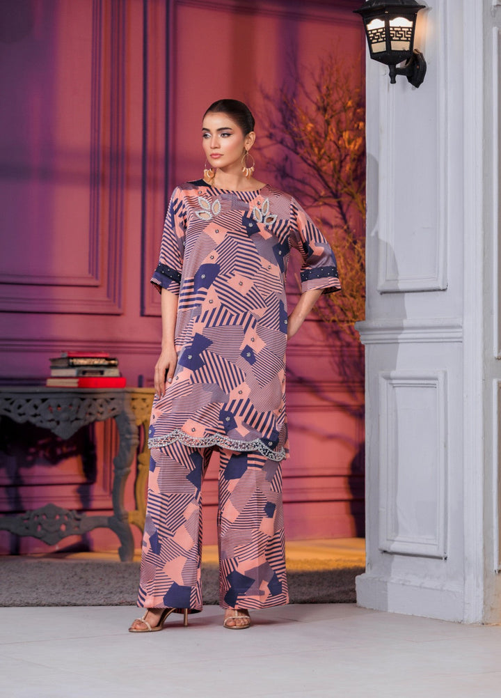Afreen Sublimation by Huma Gul Pret Silk Hand work 2 Piece Suit HG-506 Elan - Festive Collection