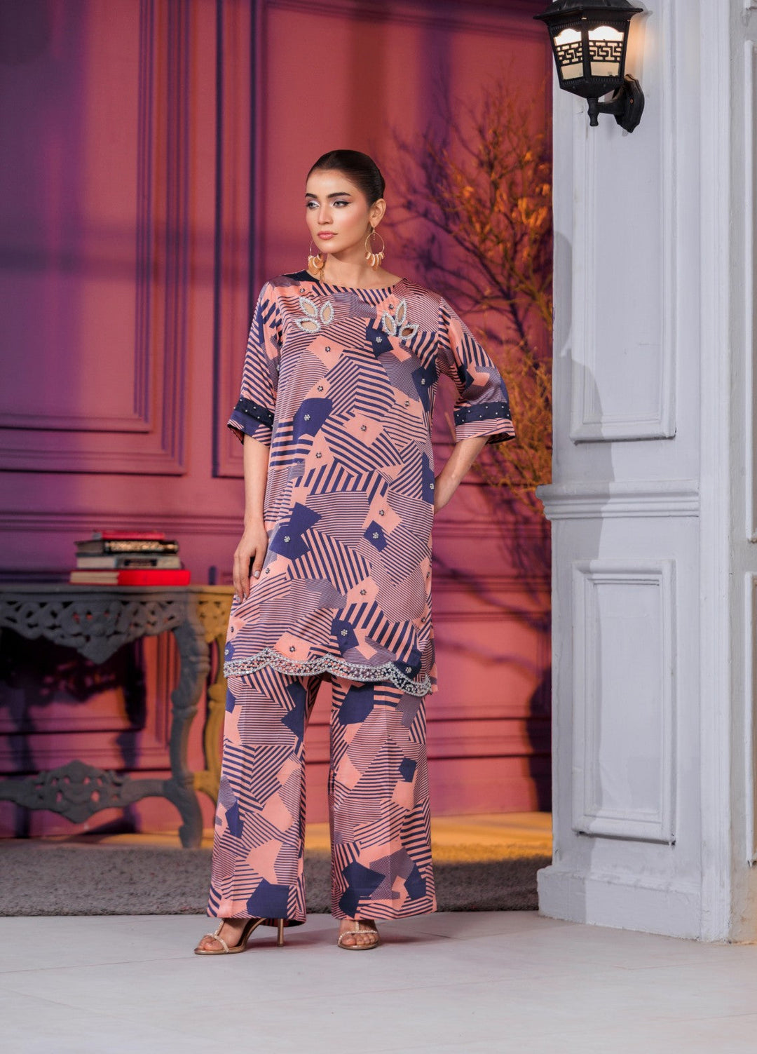 Afreen Sublimation by Huma Gul Pret Silk Hand work 2 Piece Suit HG-506 Elan - Festive Collection