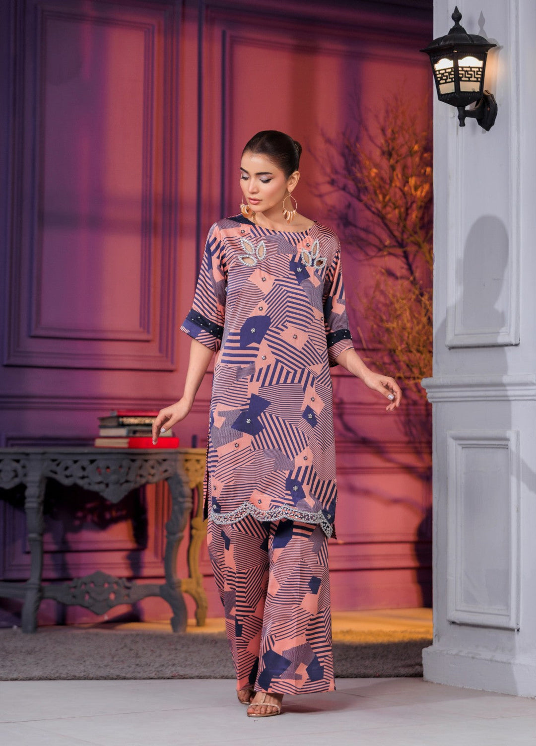 Afreen Sublimation by Huma Gul Pret Silk Hand work 2 Piece Suit HG-506 Elan - Festive Collection