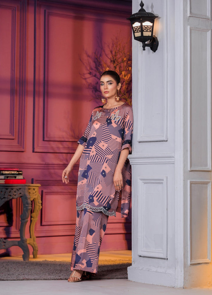 Afreen Sublimation by Huma Gul Pret Silk Hand work 2 Piece Suit HG-506 Elan - Festive Collection
