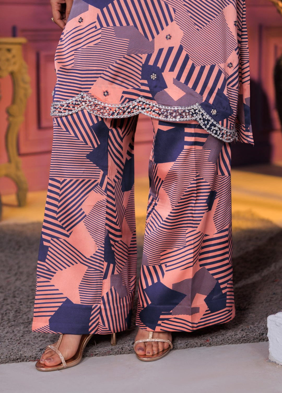 Afreen Sublimation by Huma Gul Pret Silk Hand work 2 Piece Suit HG-506 Elan - Festive Collection