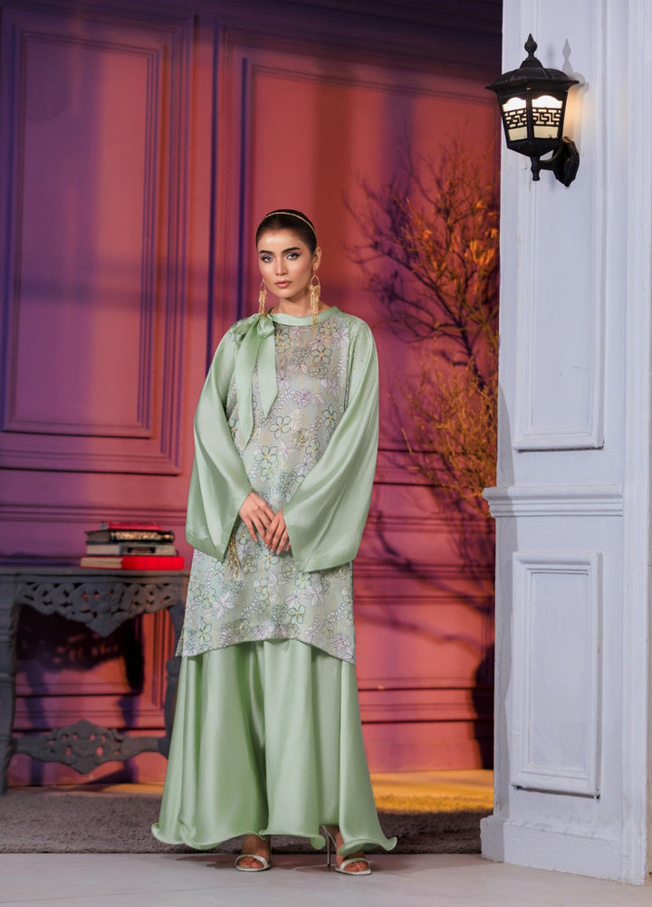 Afreen Sublimation by Huma Gul Pret Silk Hand work 2 Piece Suit HG-508 Suhana - Festive Collection