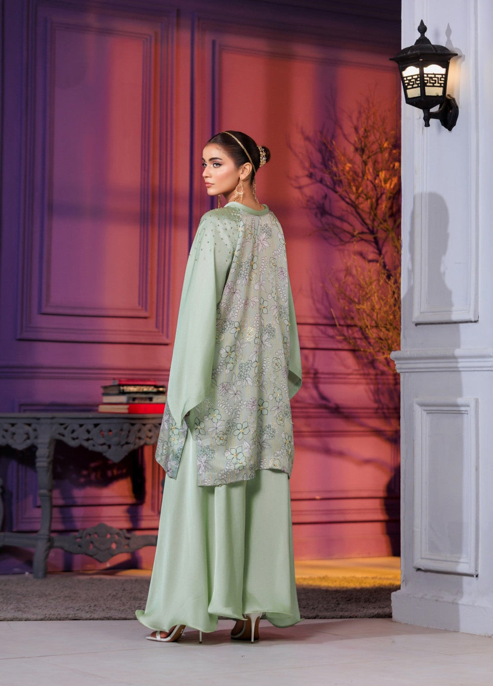 Afreen Sublimation by Huma Gul Pret Silk Hand work 2 Piece Suit HG-508 Suhana - Festive Collection