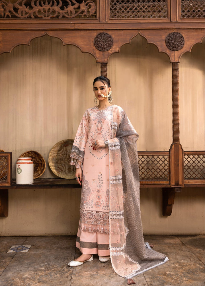 Ravish by Ruby Suleiman Unstitched Embroidered Lawn 3 Piece Suit Sahar-e-Gul - Festive Collection