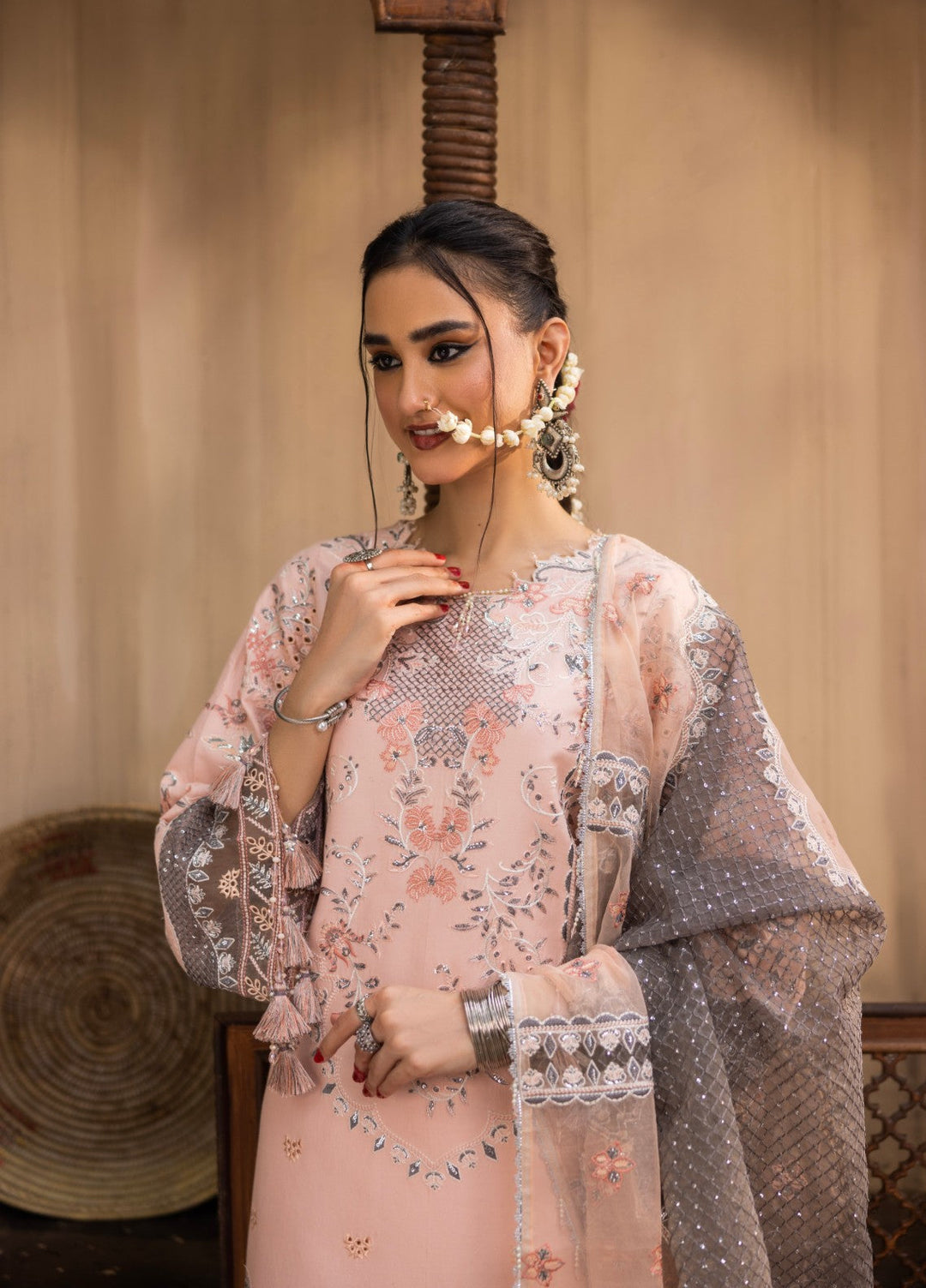 Ravish by Ruby Suleiman Unstitched Embroidered Lawn 3 Piece Suit Sahar-e-Gul - Festive Collection