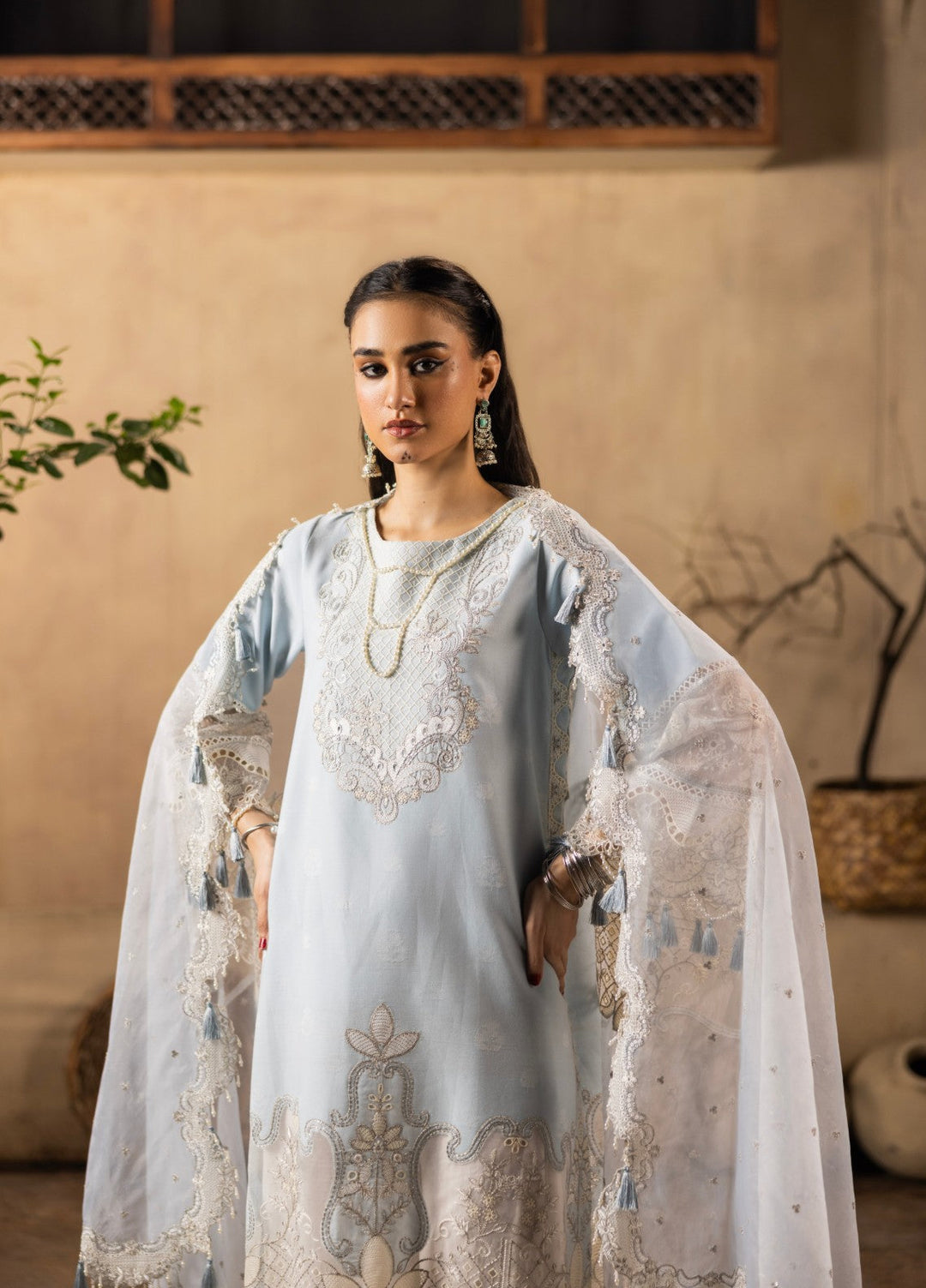 Ravish by Ruby Suleiman Unstitched Embroidered Lawn 3 Piece Suit Aab-e-Neelum - Festive Collection