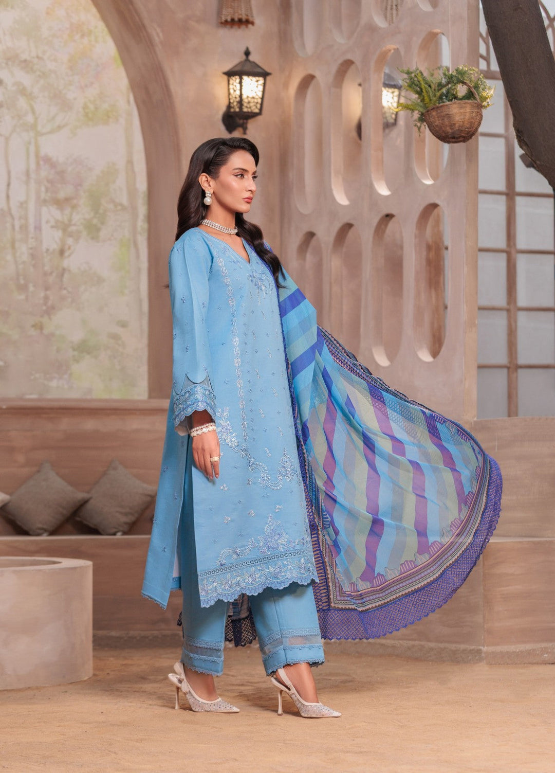 Rang e Gul by Huma Gul Unstitched Embroidered Lawn 3 Piece Suit HG-605 Riwaayat - Summer Collection