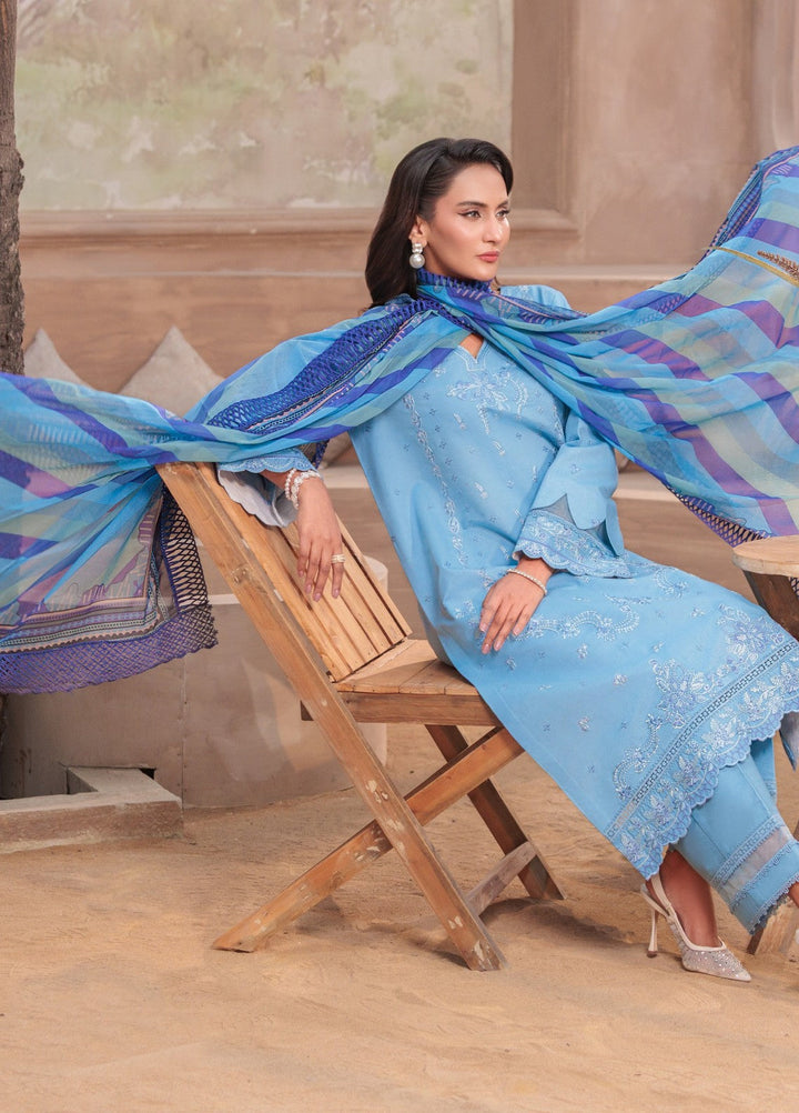 Rang e Gul by Huma Gul Unstitched Embroidered Lawn 3 Piece Suit HG-605 Riwaayat - Summer Collection