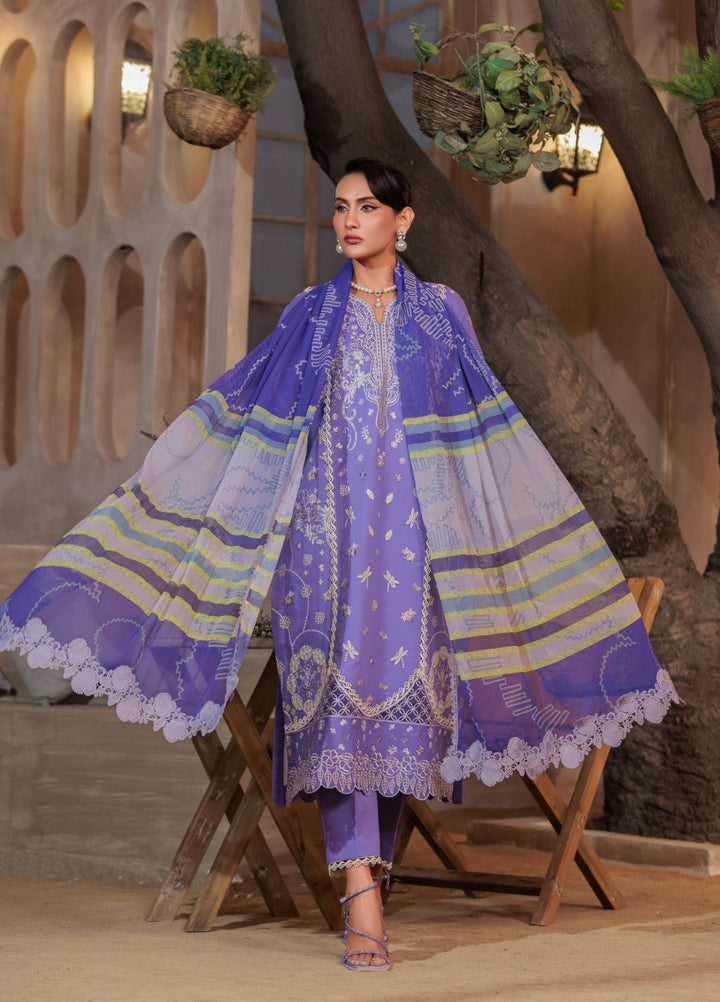 Rang e Gul by Huma Gul Unstitched Embroidered Lawn 3 Piece Suit HG-607 Laaj - Summer Collection