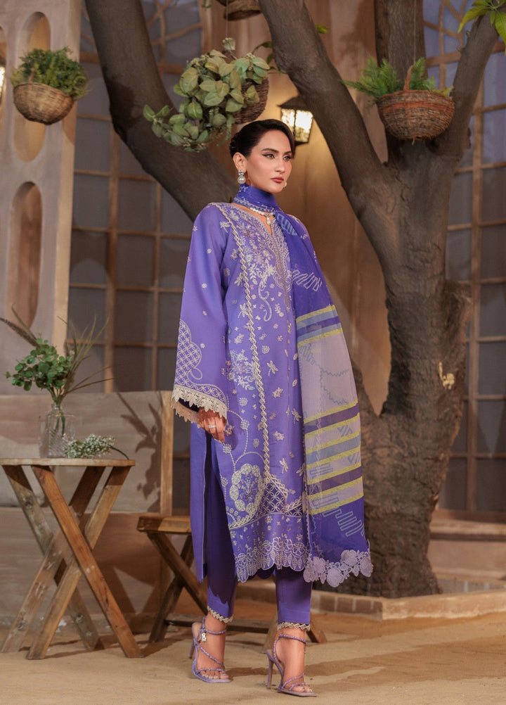Rang e Gul by Huma Gul Unstitched Embroidered Lawn 3 Piece Suit HG-607 Laaj - Summer Collection