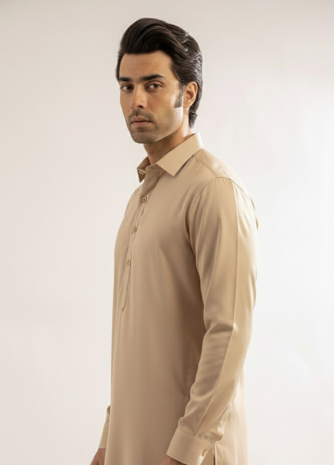 Beige premium shalwar kameez