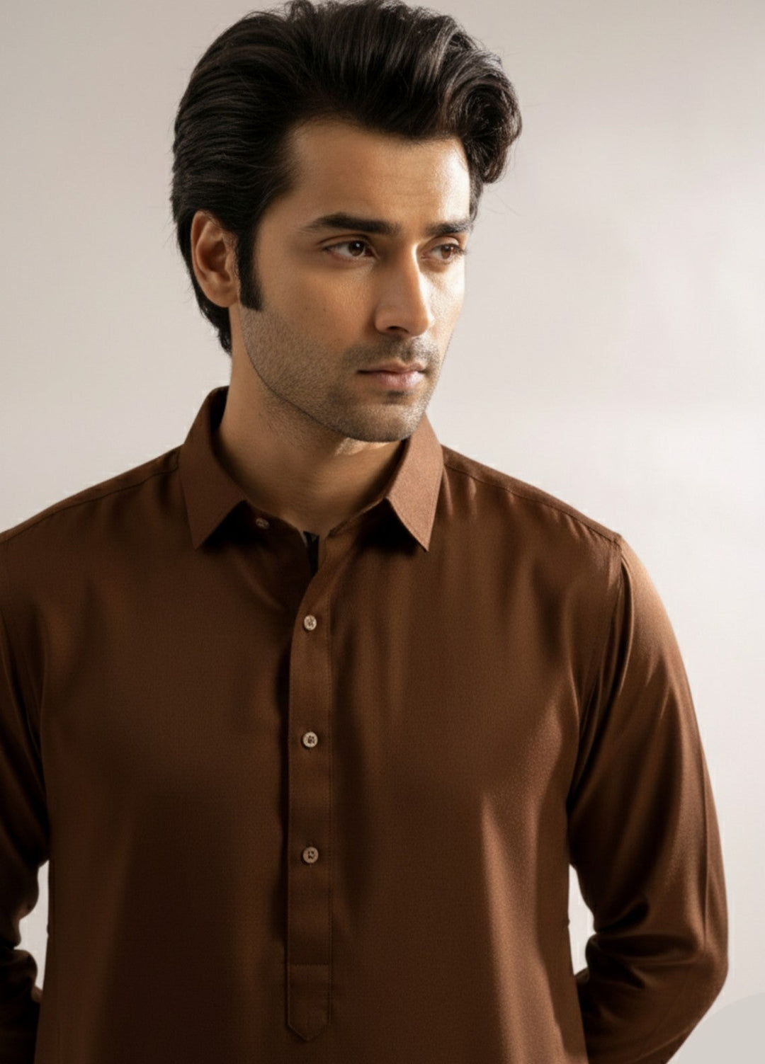 Chocolate brown premium shalwar kameez