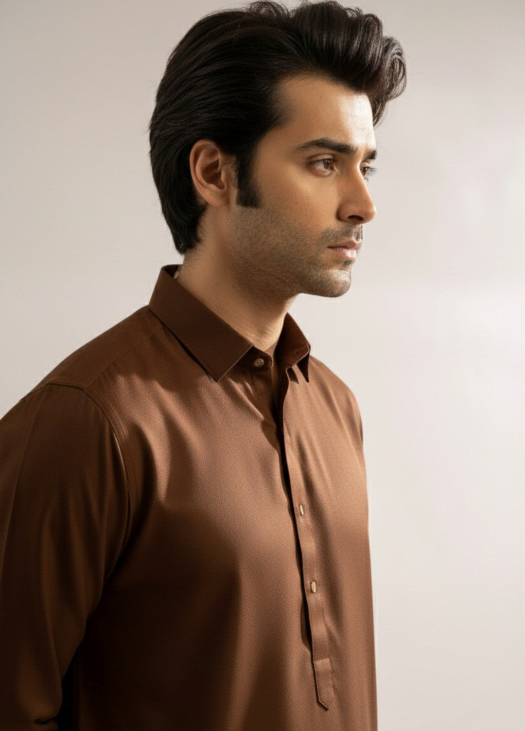 Chocolate brown premium shalwar kameez