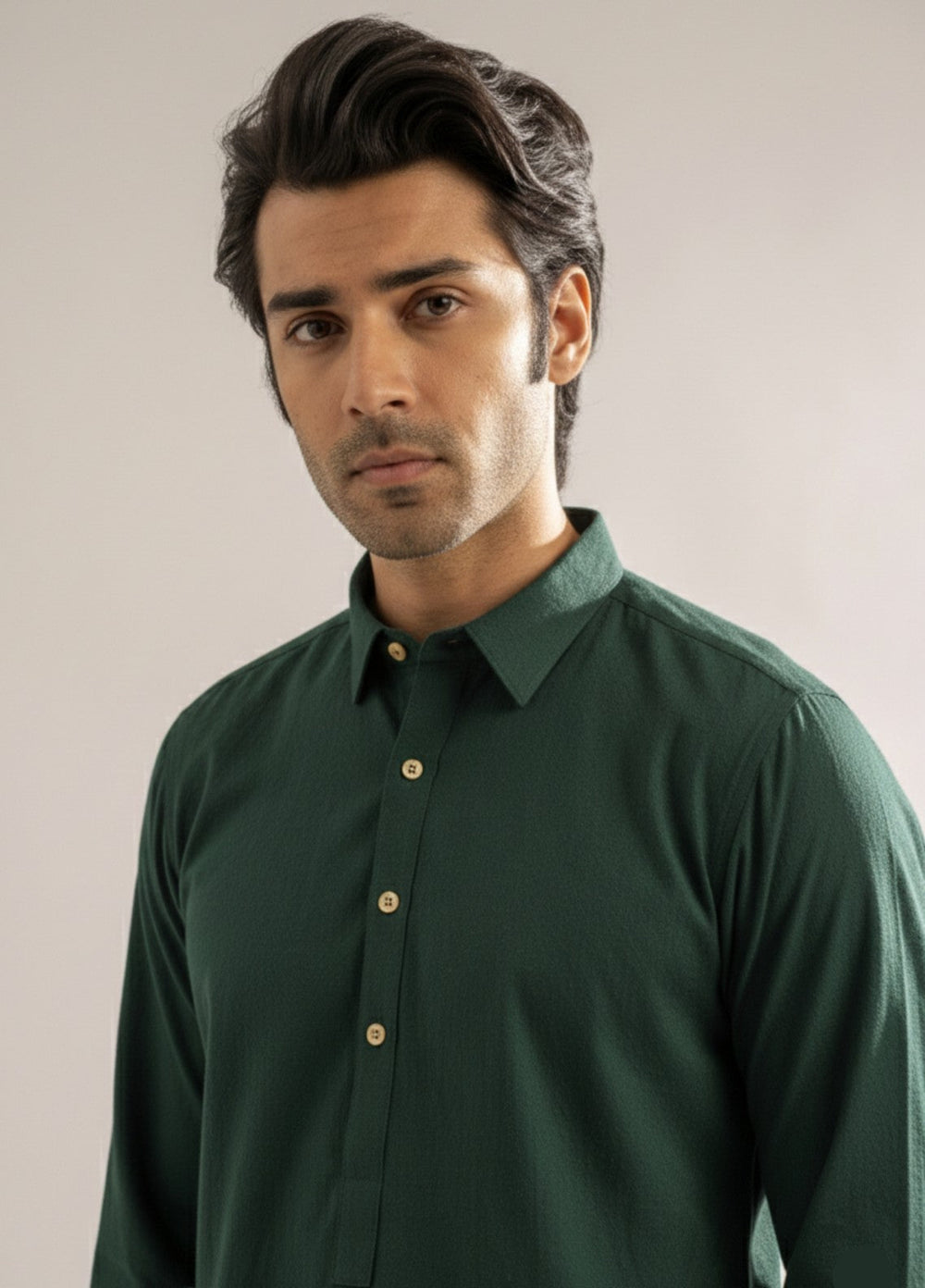 Dark green premium shalwar kameez