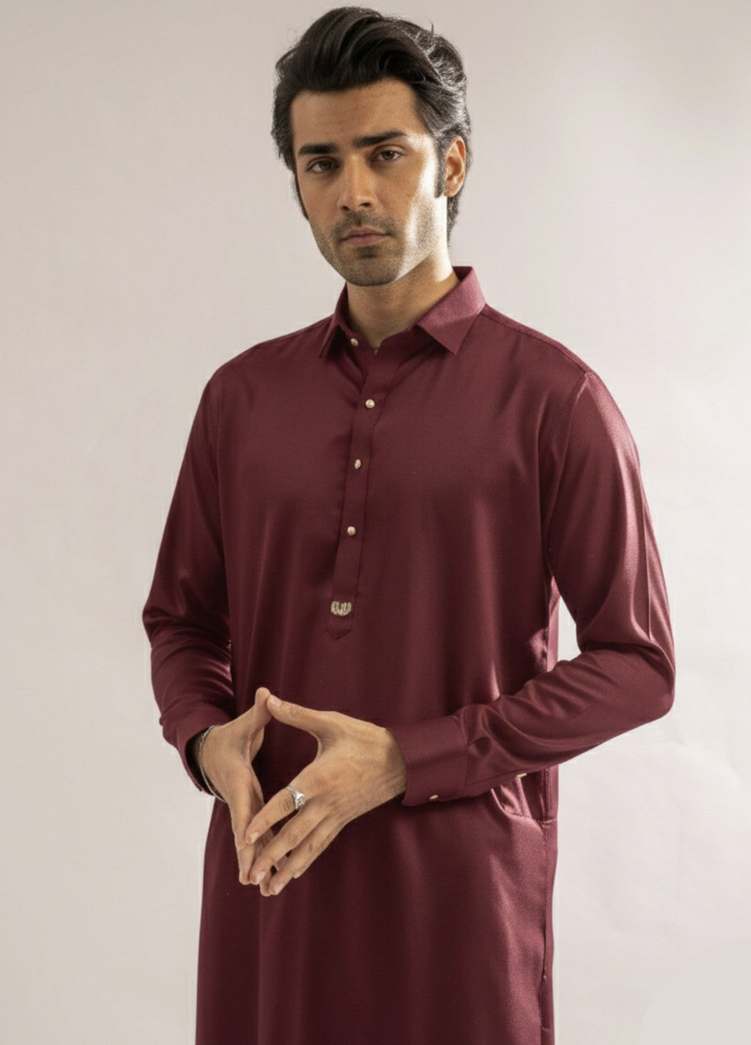Burgandy premium shalwar kameez