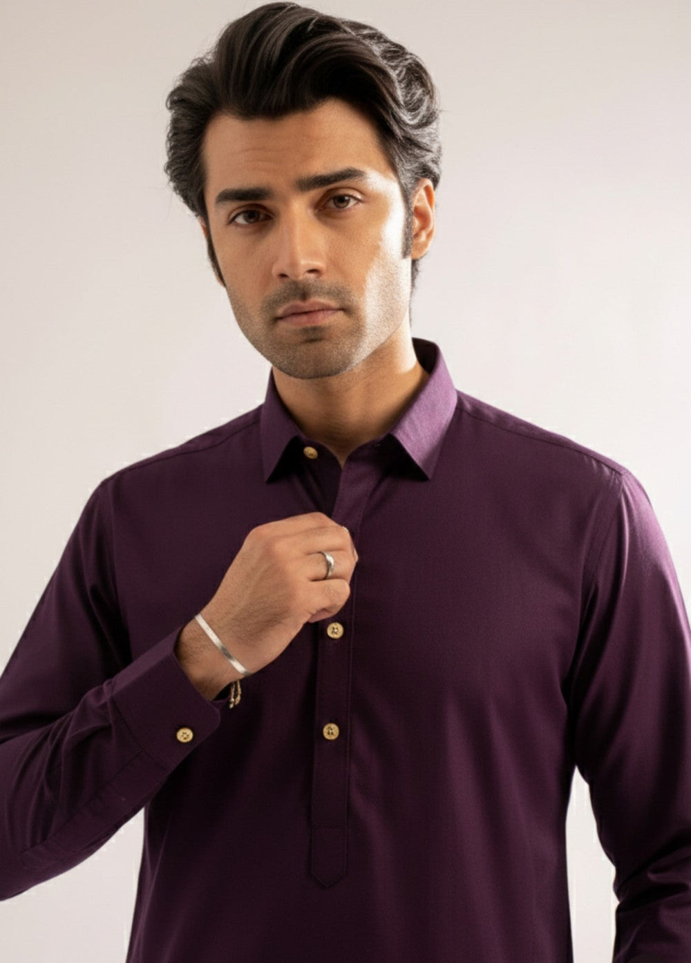 Dark purple premium shalwar kameez