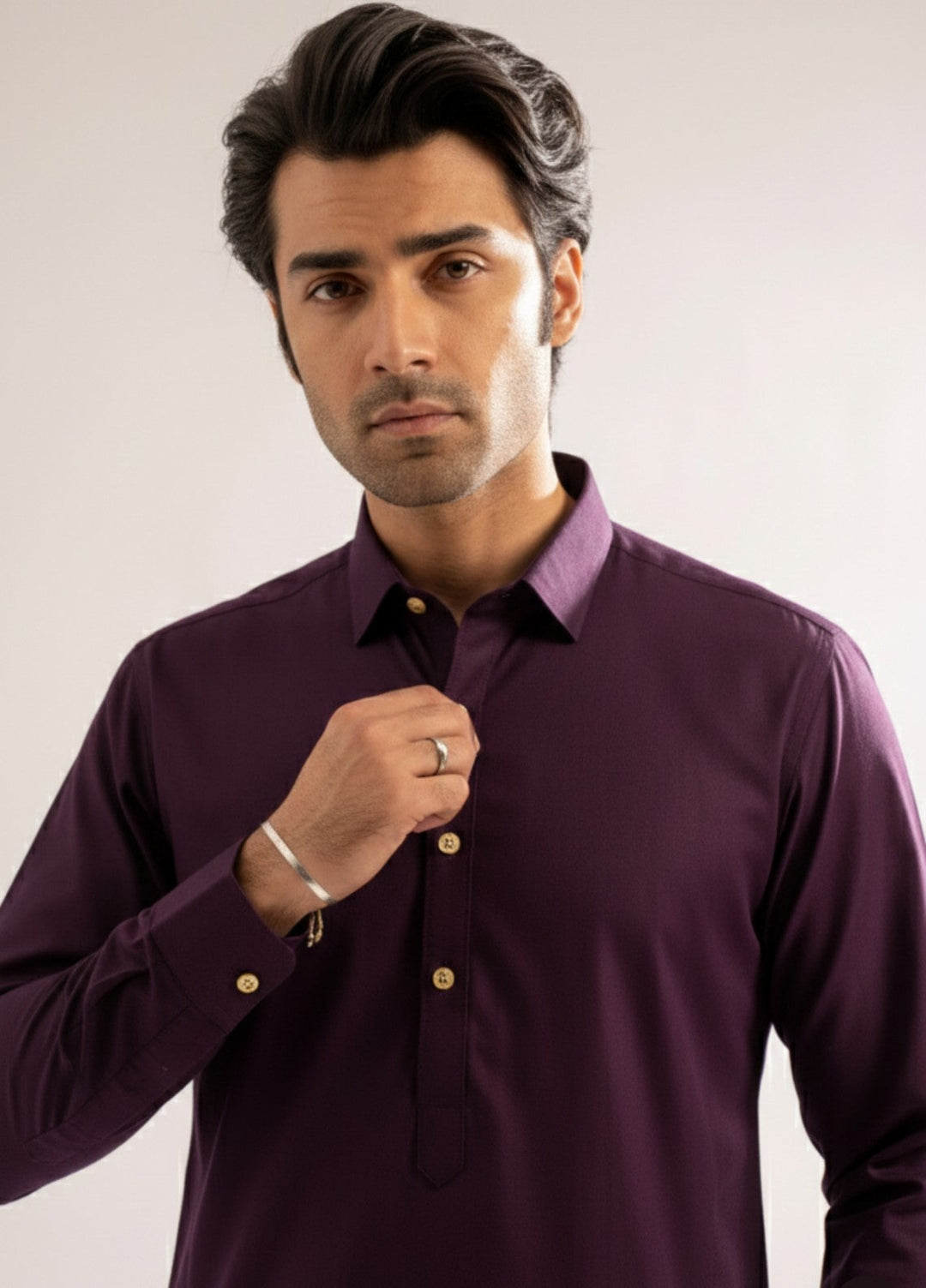Dark purple premium shalwar kameez