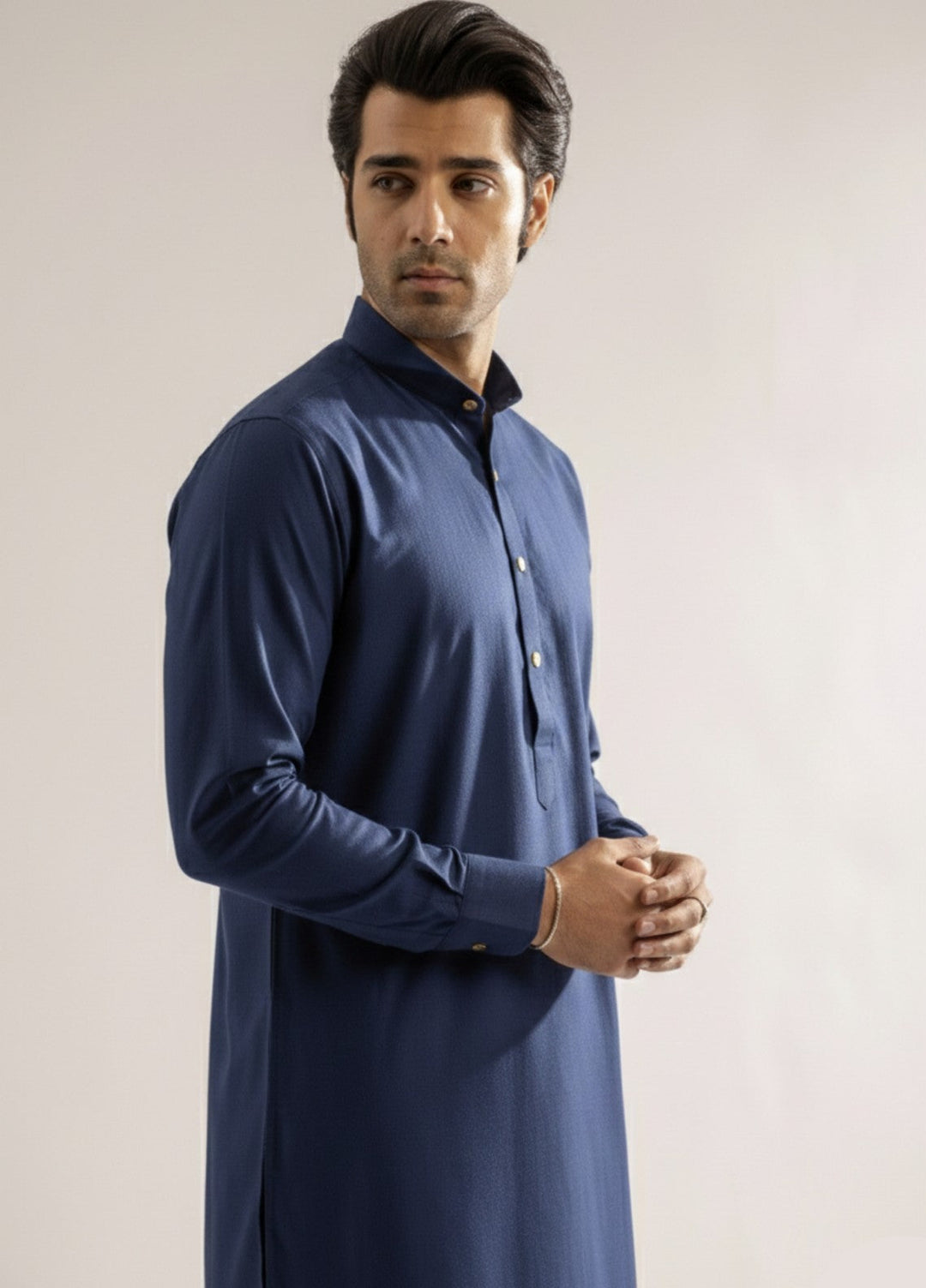 Electric blue premium shalwar kameez