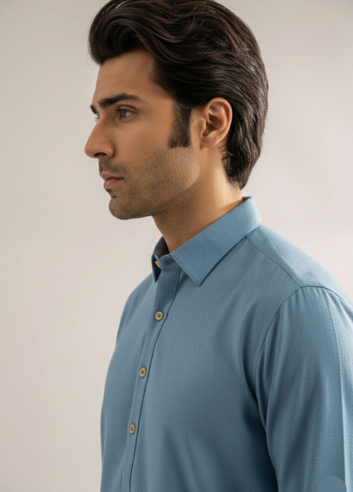 Ice blue premium shalwar kameez