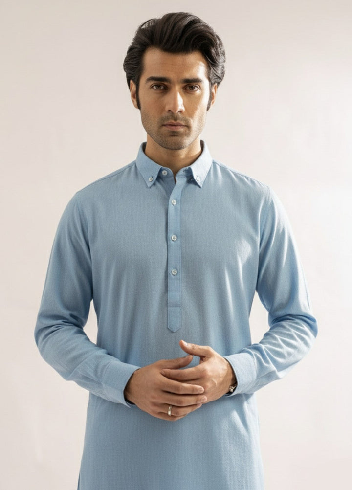 Sky blue premium shalwar kameez