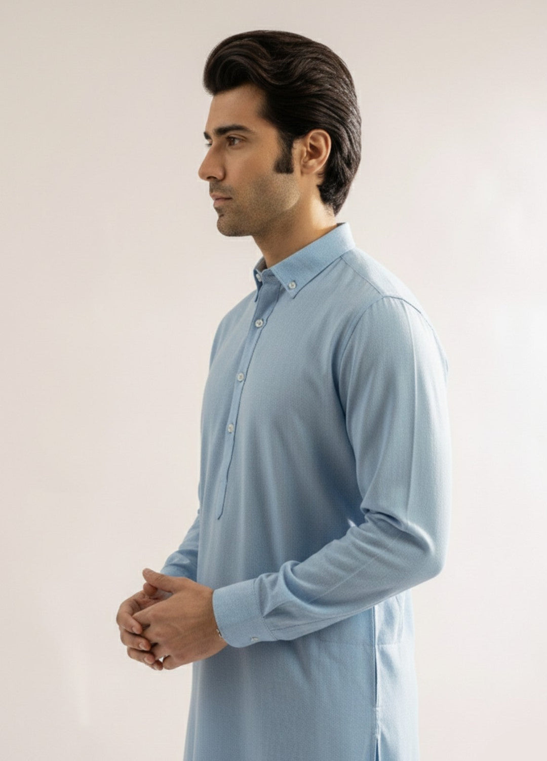 Sky blue premium shalwar kameez