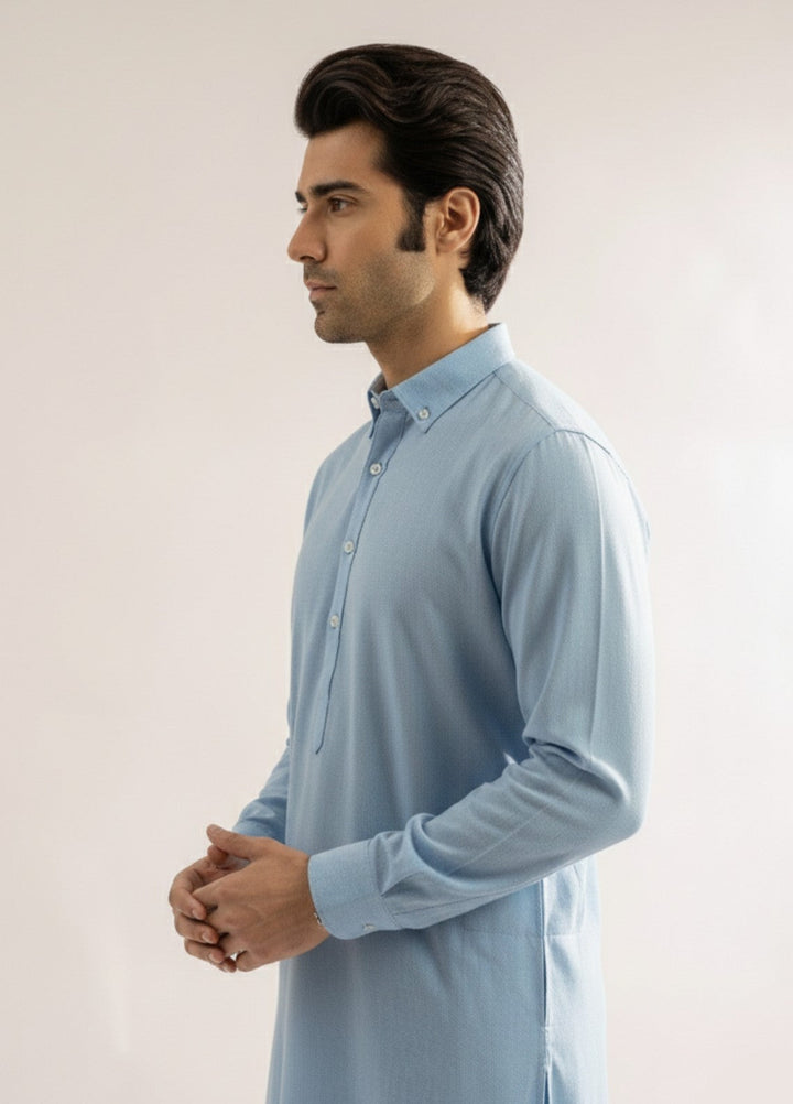 Sky blue premium shalwar kameez