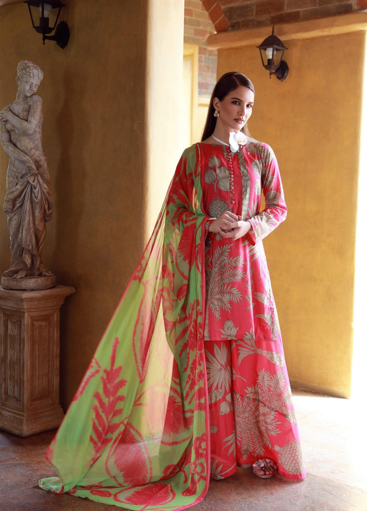 Stillness In Bloom By Feathers Printed Lawn 3 Piece Suit Peonyx - Summer Collection