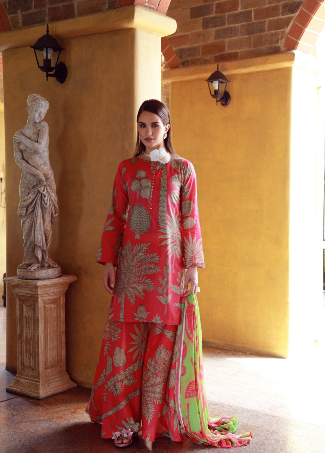 Stillness In Bloom By Feathers Printed Lawn 3 Piece Suit Peonyx - Summer Collection