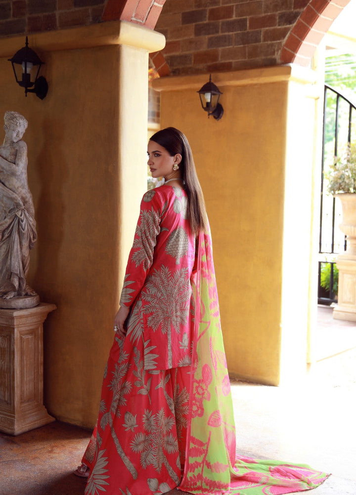 Stillness In Bloom By Feathers Printed Lawn 3 Piece Suit Peonyx - Summer Collection
