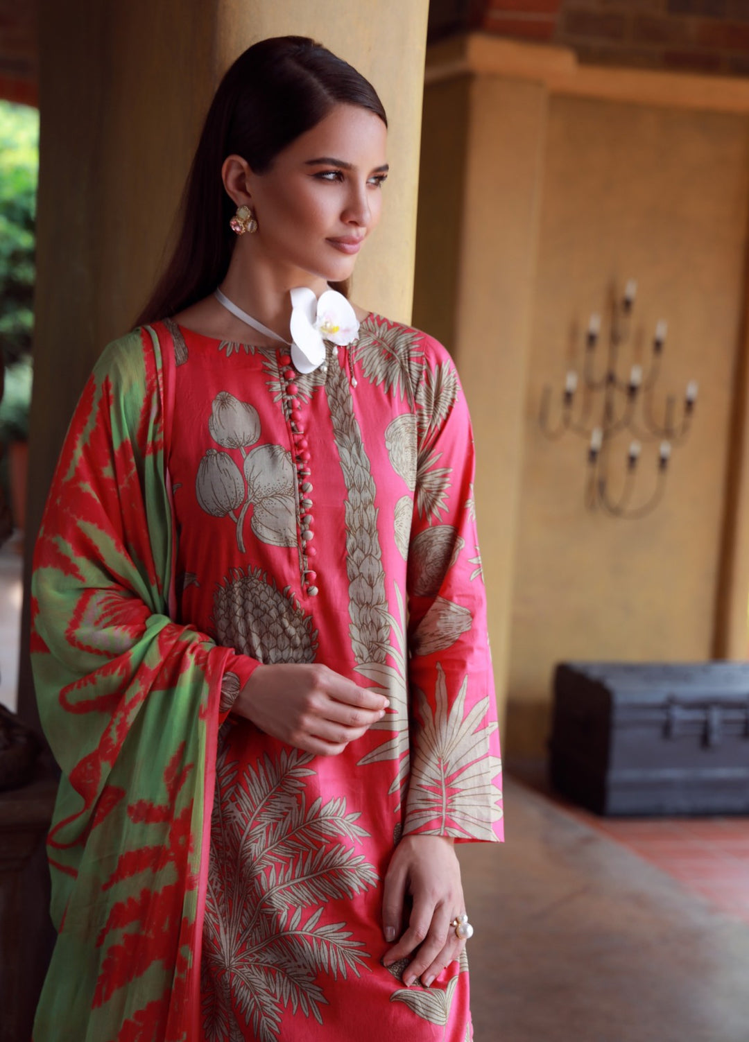 Stillness In Bloom By Feathers Printed Lawn 3 Piece Suit Peonyx - Summer Collection