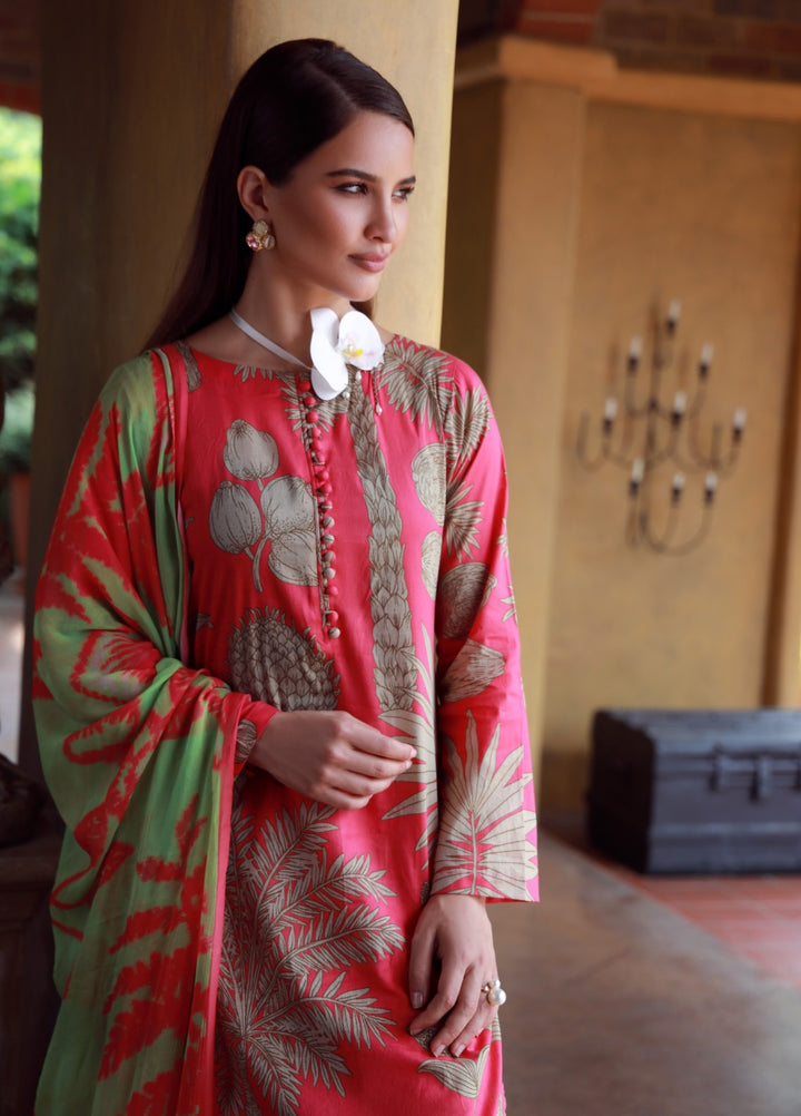 Stillness In Bloom By Feathers Printed Lawn 3 Piece Suit Peonyx - Summer Collection