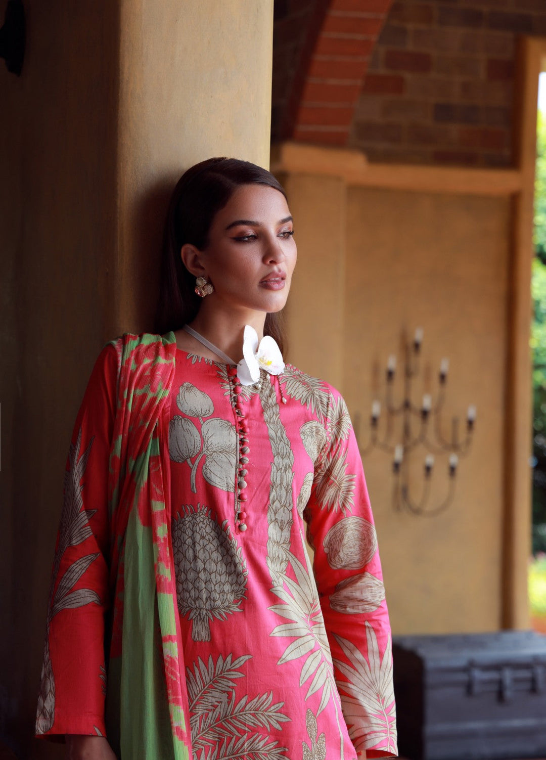 Stillness In Bloom By Feathers Printed Lawn 3 Piece Suit Peonyx - Summer Collection