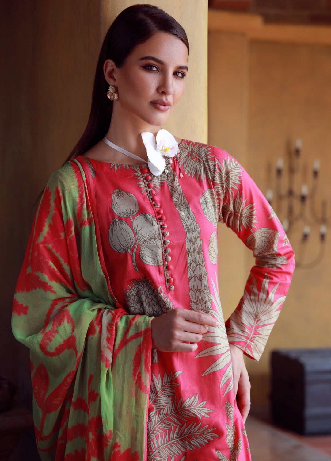 Stillness In Bloom By Feathers Printed Lawn 3 Piece Suit Peonyx - Summer Collection
