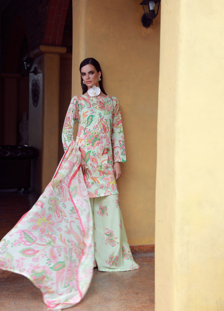 Stillness In Bloom By Feathers Printed Lawn 3 Piece Suit Raylinn - Summer Collection