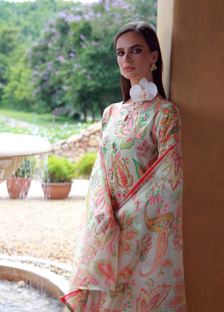 Stillness In Bloom By Feathers Printed Lawn 3 Piece Suit Raylinn - Summer Collection