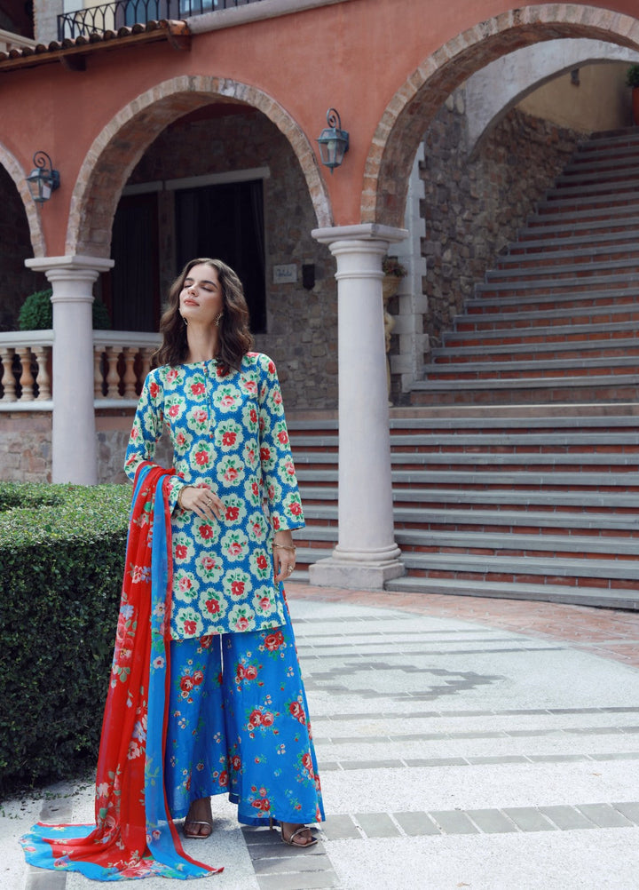 Stillness In Bloom By Feathers Printed Lawn 3 Piece Suit Celezia - Summer Collection