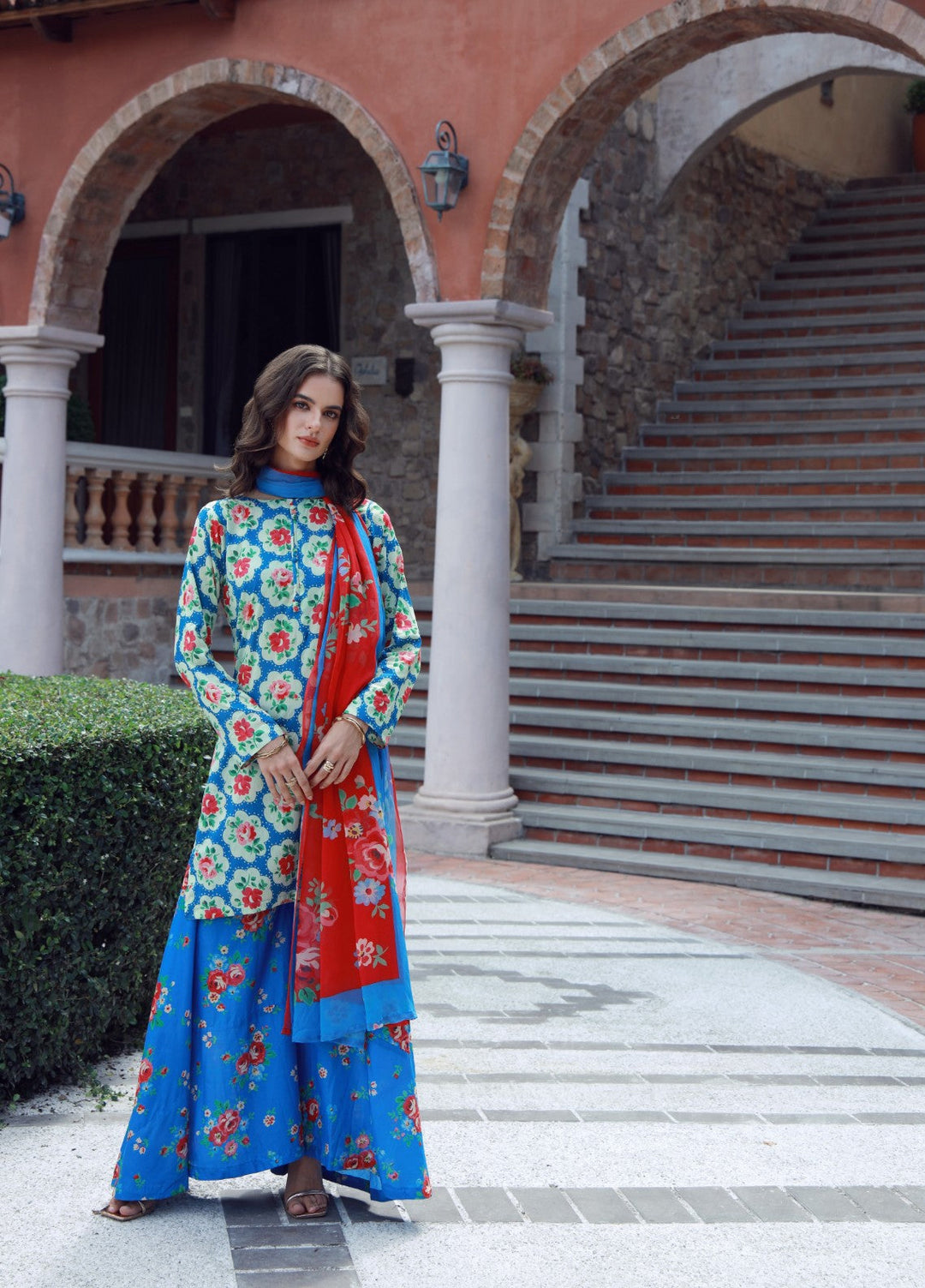 Stillness In Bloom By Feathers Printed Lawn 3 Piece Suit Celezia - Summer Collection