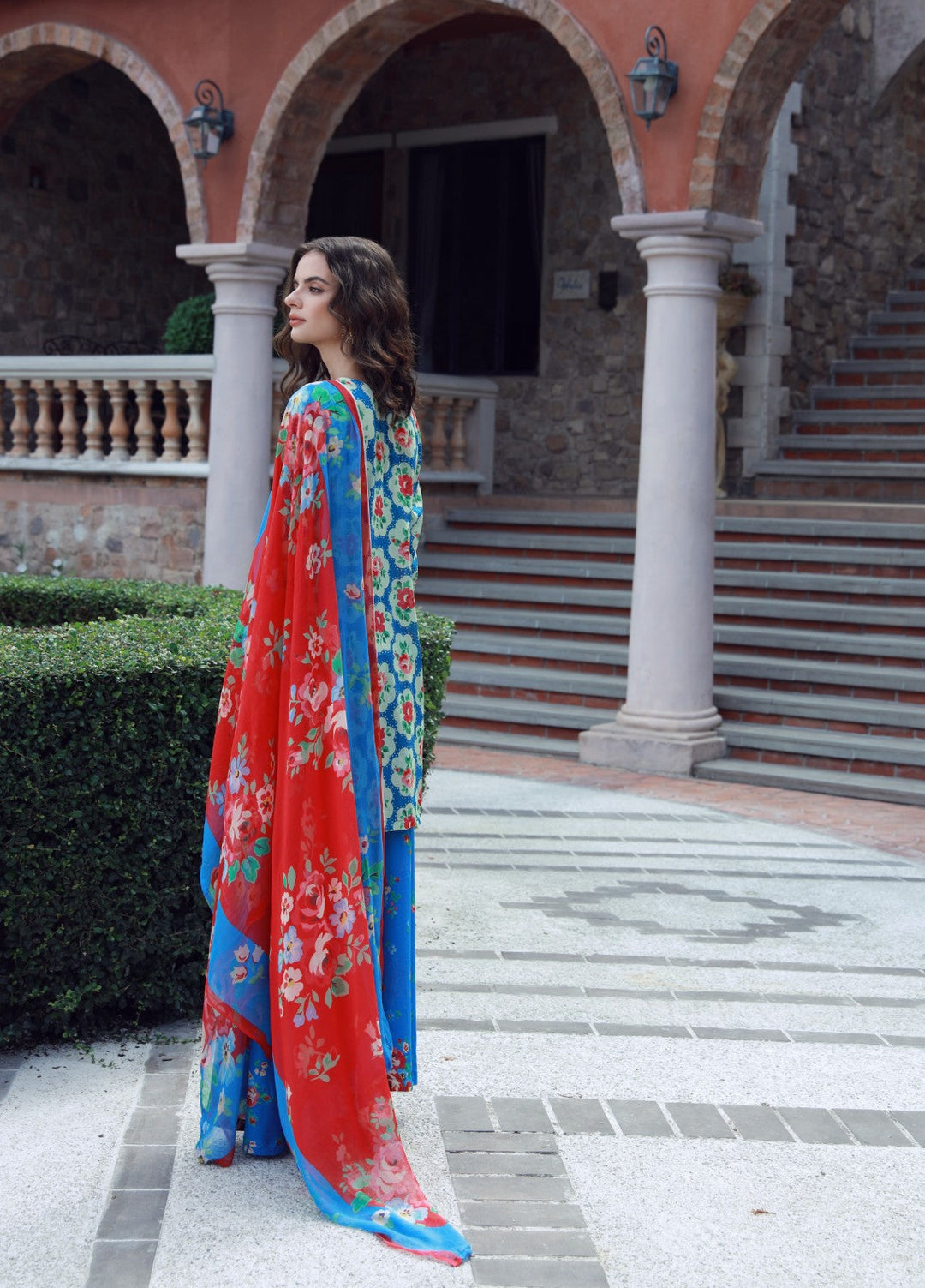 Stillness In Bloom By Feathers Printed Lawn 3 Piece Suit Celezia - Summer Collection