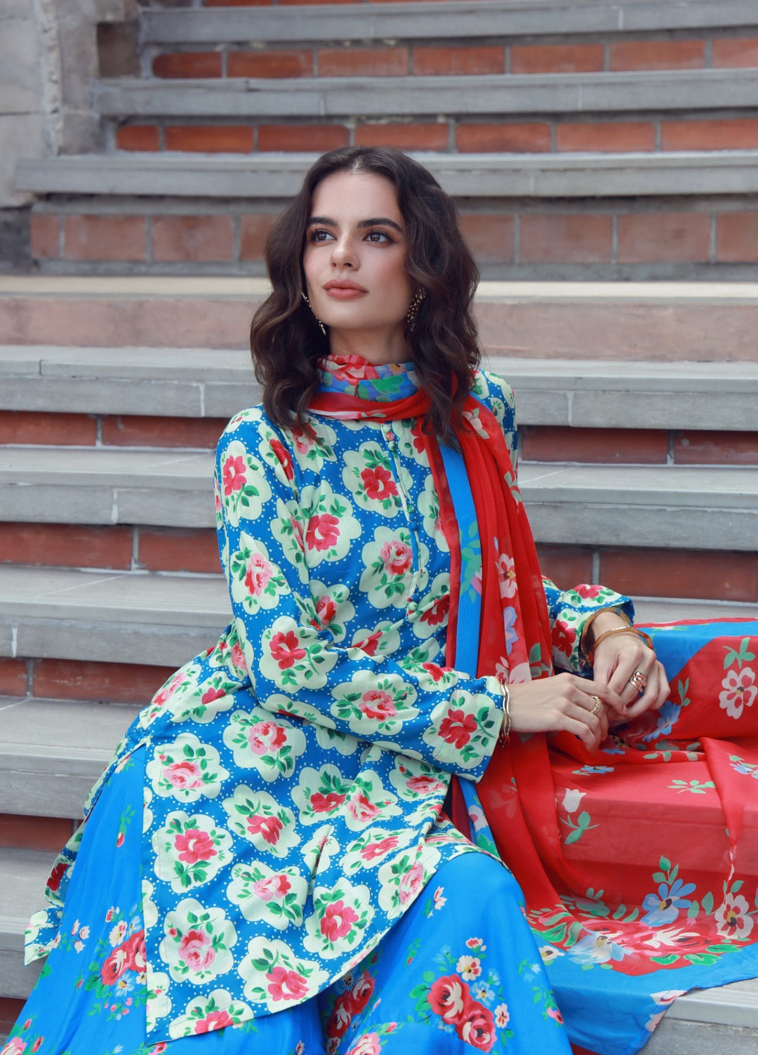 Stillness In Bloom By Feathers Printed Lawn 3 Piece Suit Celezia - Summer Collection