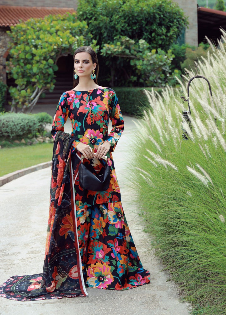 Stillness In Bloom By Feathers Printed Lawn 3 Piece Suit Obloria - Summer Collection